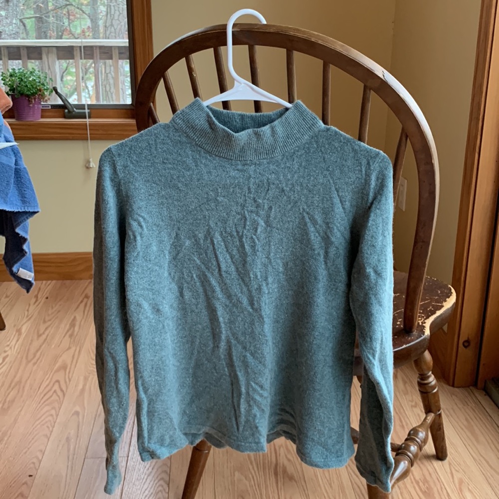 Cashmere/Silk Mock-neck Sweater